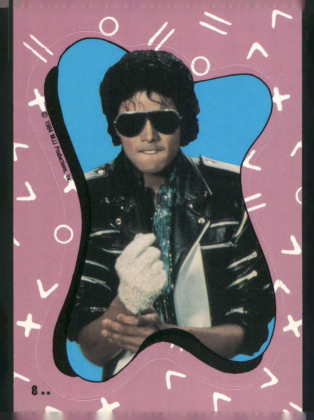 1984 Topps Michael Jackson #8 Michael Jackson Stickers