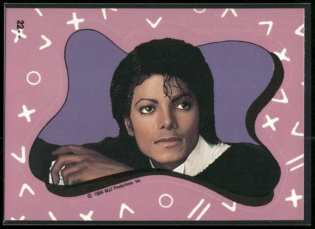 1984 Topps Michael Jackson #22 Michael Jackson Stickers