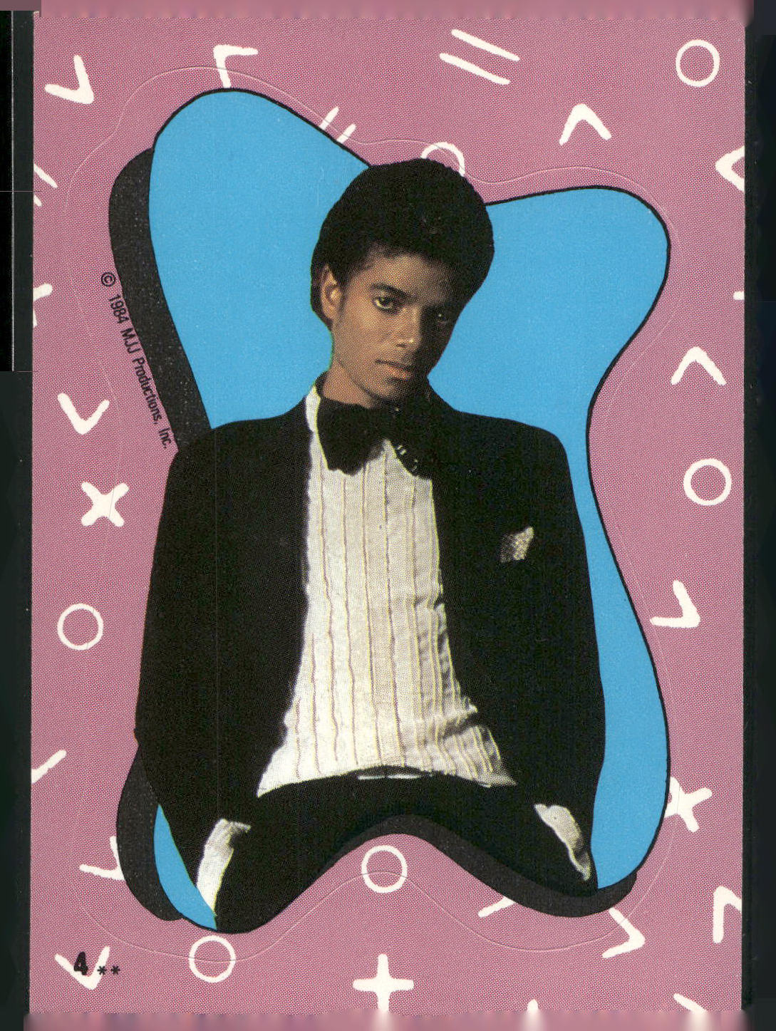 1984 Topps Michael Jackson #4 Michael Jackson Stickers