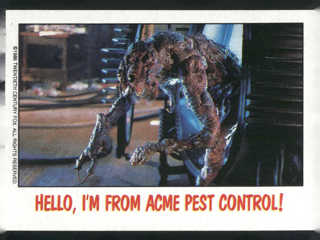 1988 Topps Fright Flicks #32 Hello, I'm from Acme Pest Control!