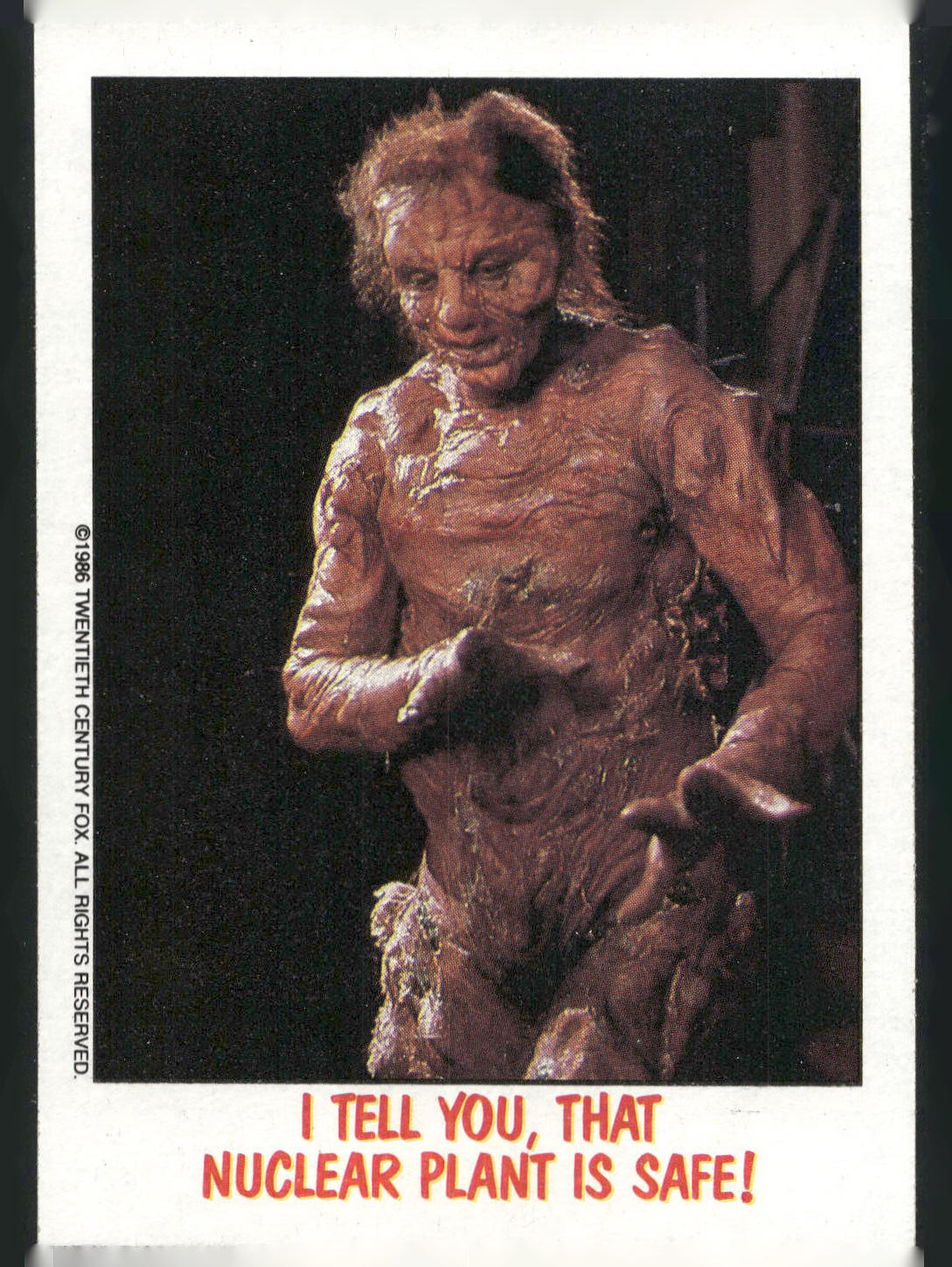 1988 Topps Fright Flicks #22 I Tell You, That Nuclear Plant is Safe!