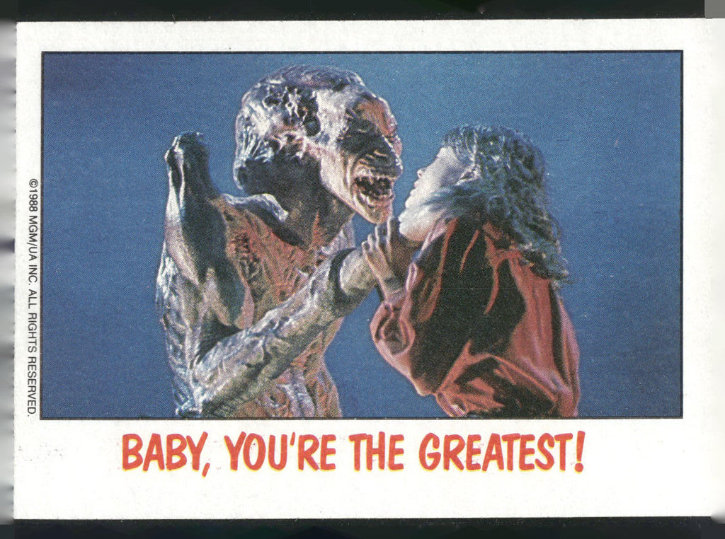 1988 Topps Fright Flicks #7 Baby, You're the Greatest!