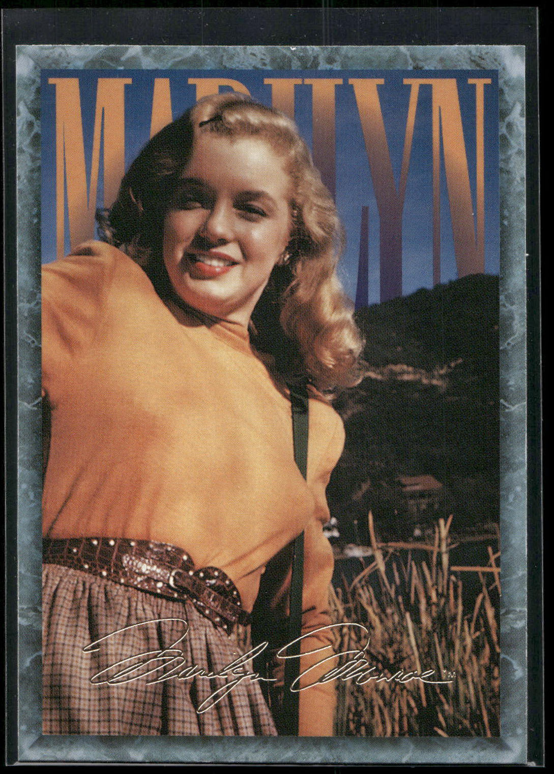1993 Sports Time Marilyn Monroe #64 A Modeling shot of the young Marilyn. Her se