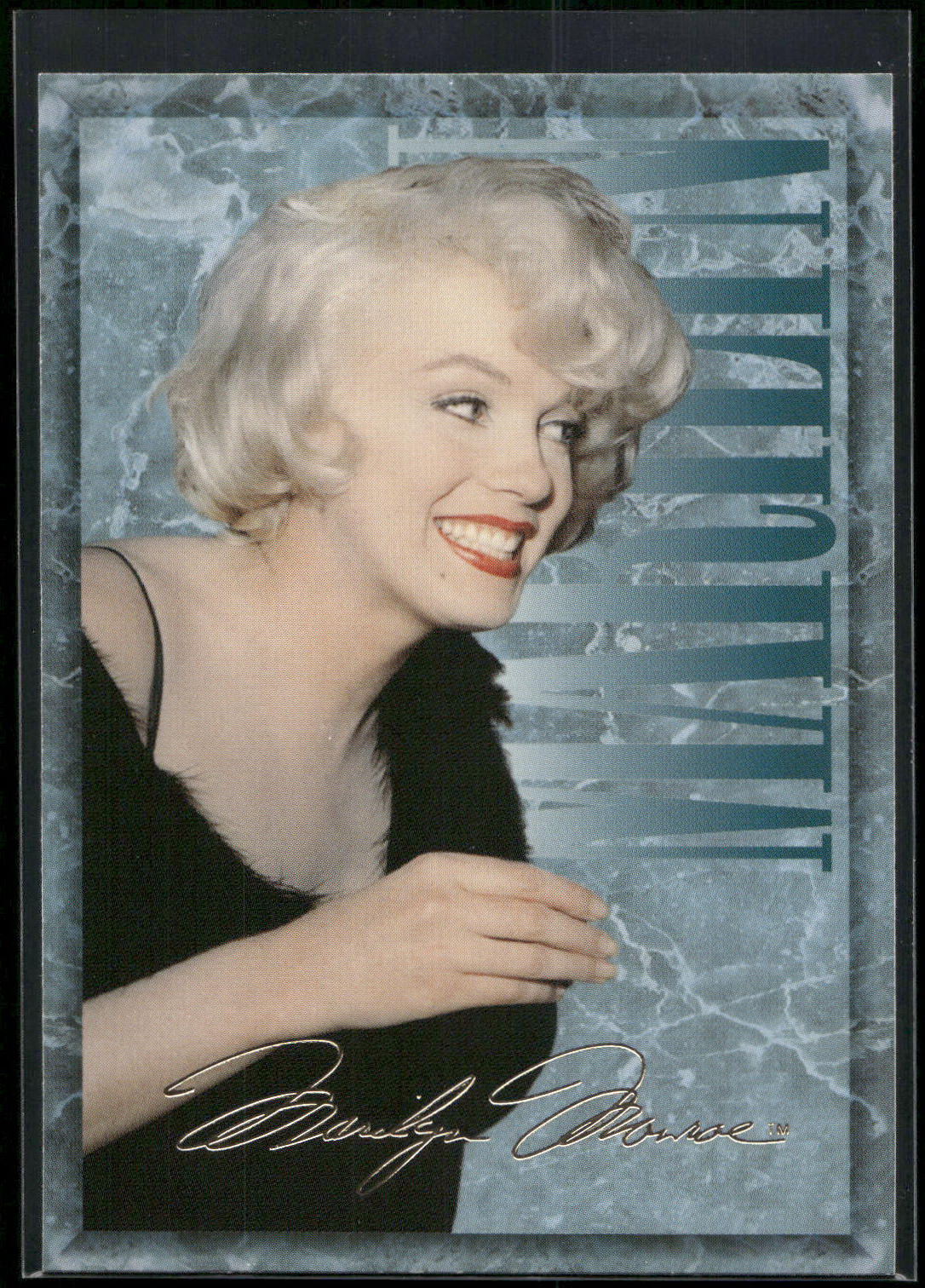 1993 Sports Time Marilyn Monroe #71 "Rat Pack" days. Marilyn's association with