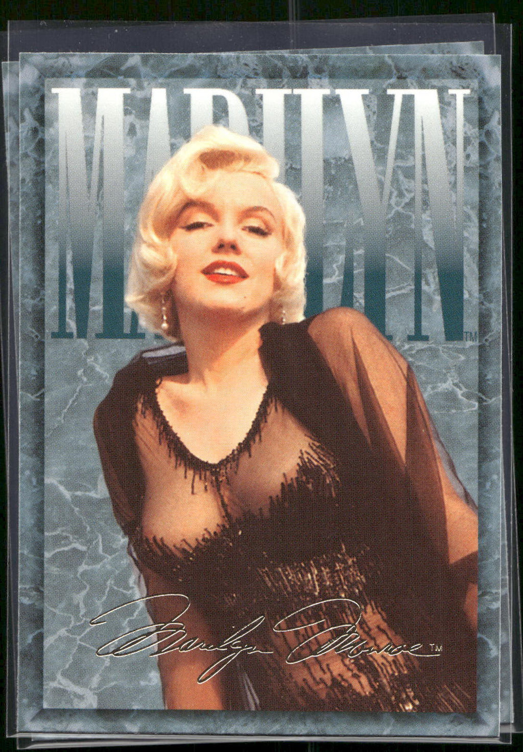 1993 Sports Time Marilyn Monroe #89 Late '50s reflections. Marilyn often sought