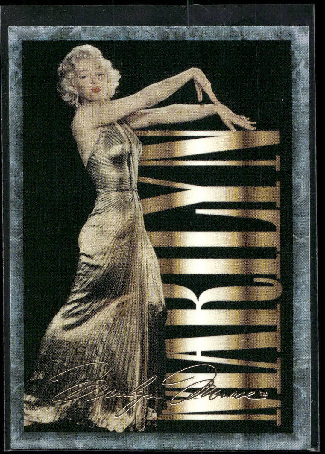 1993 Sports Time Marilyn Monroe #31 The gold lamé dress . Despite the fact that