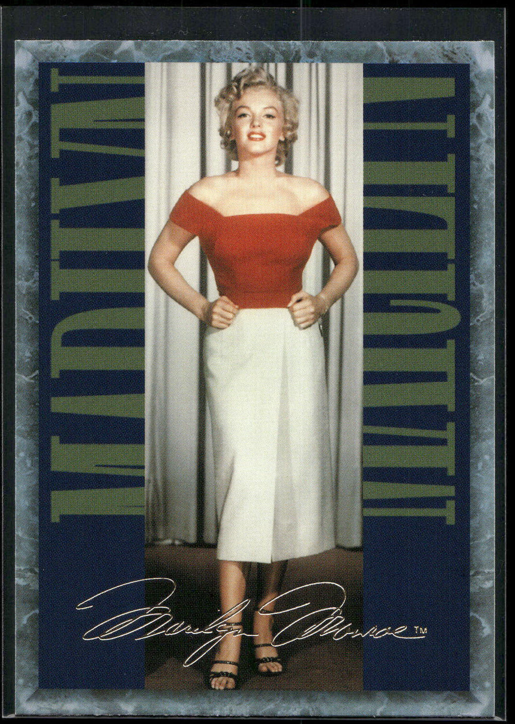 1993 Sports Time Marilyn Monroe #33 Wardrobe testing before production of Niagar