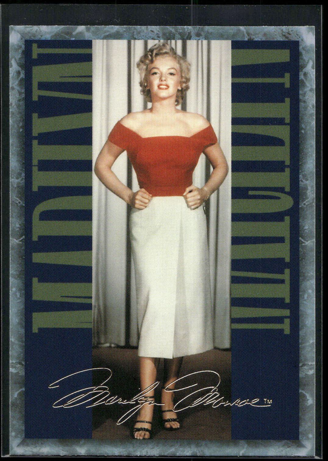 1993 Sports Time Marilyn Monroe #33 Wardrobe testing before production of Niagar