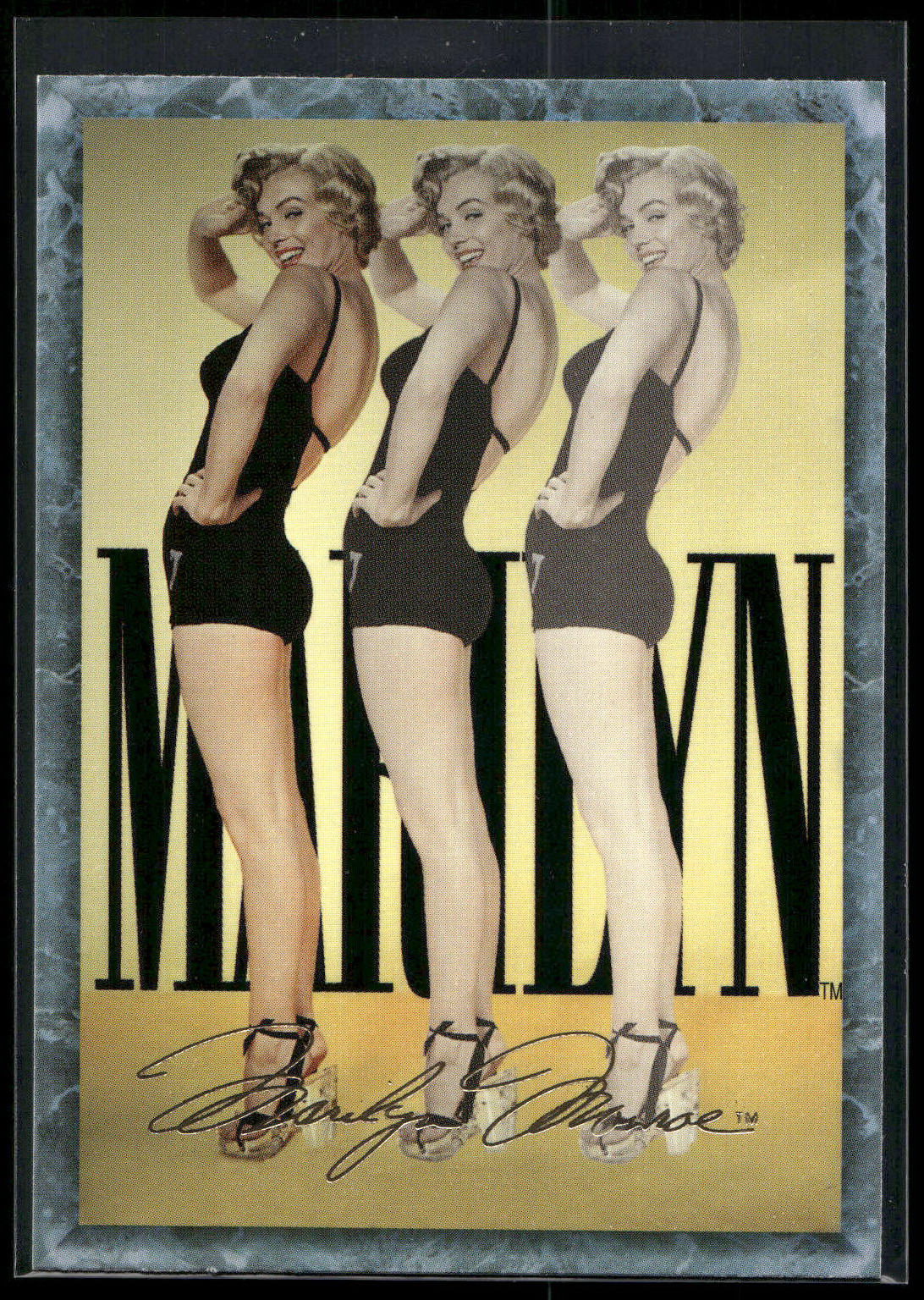 1993 Sports Time Marilyn Monroe #40 Marilyn was "The Hourglass" and third-and-fi
