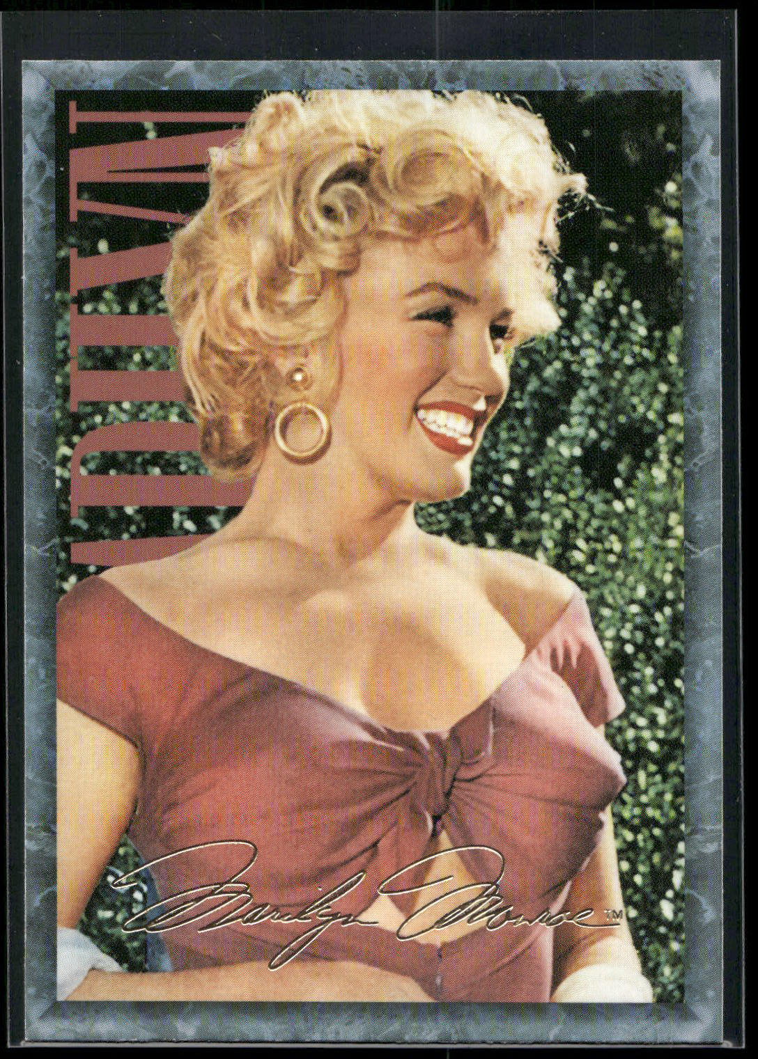 1993 Sports Time Marilyn Monroe #41 Marilyn reprised her "red dress" look from N