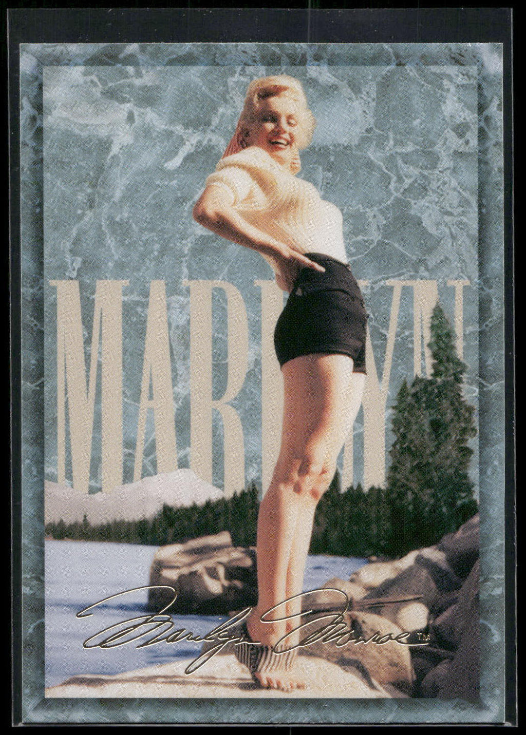 1993 Sports Time Marilyn Monroe #42 After her first two studio contracts were no