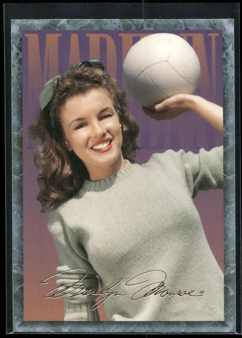1993 Sports Time Marilyn Monroe #43 A modeling shot from around 1945. The young