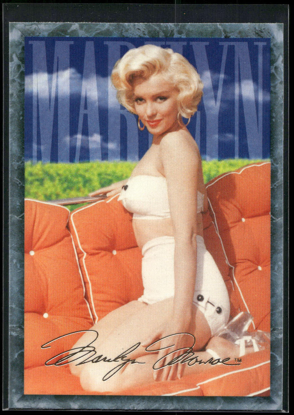 1993 Sports Time Marilyn Monroe #10 A famous pose from a swimsuit session in the