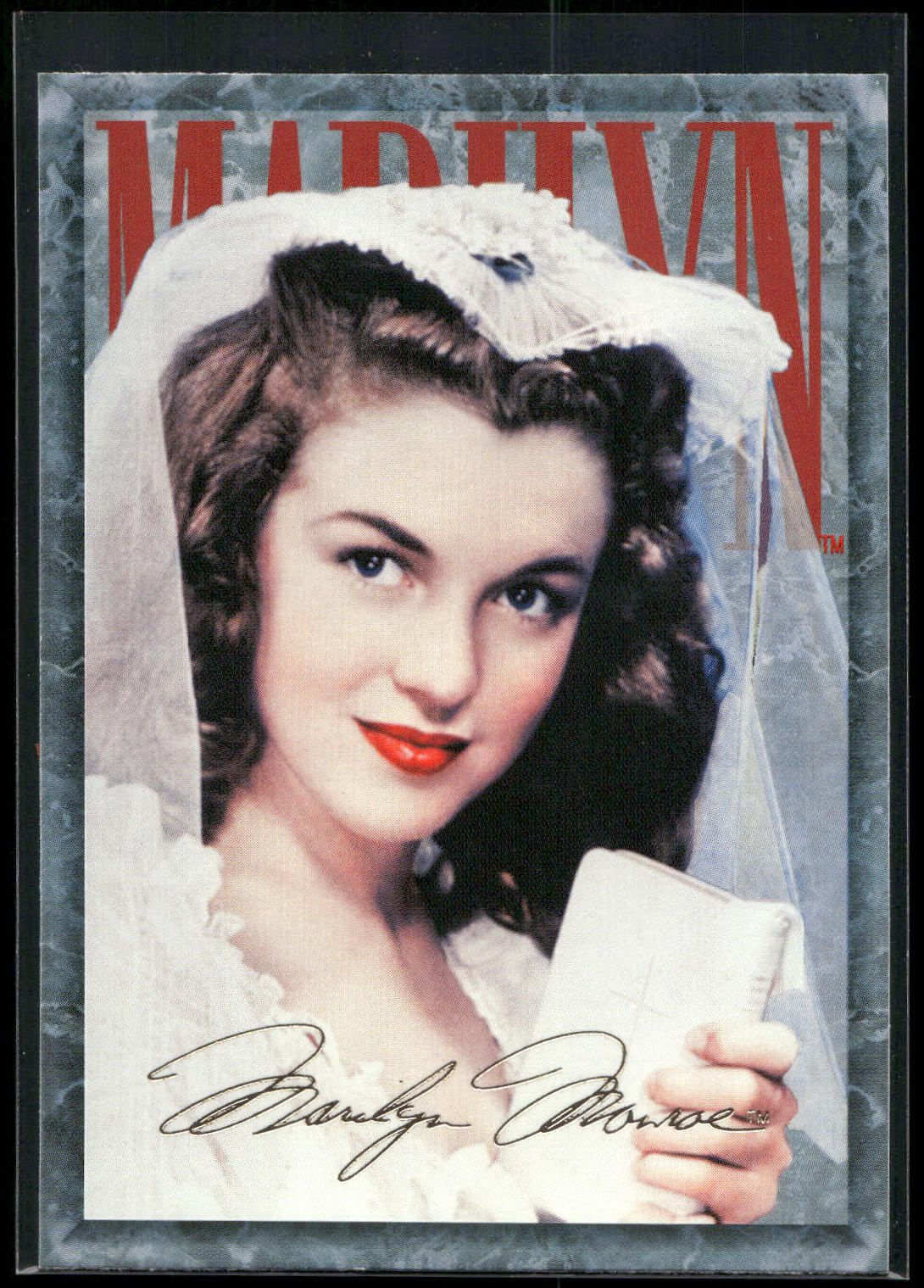 1993 Sports Time Marilyn Monroe #15 The famous wedding shot from 1946 which beca