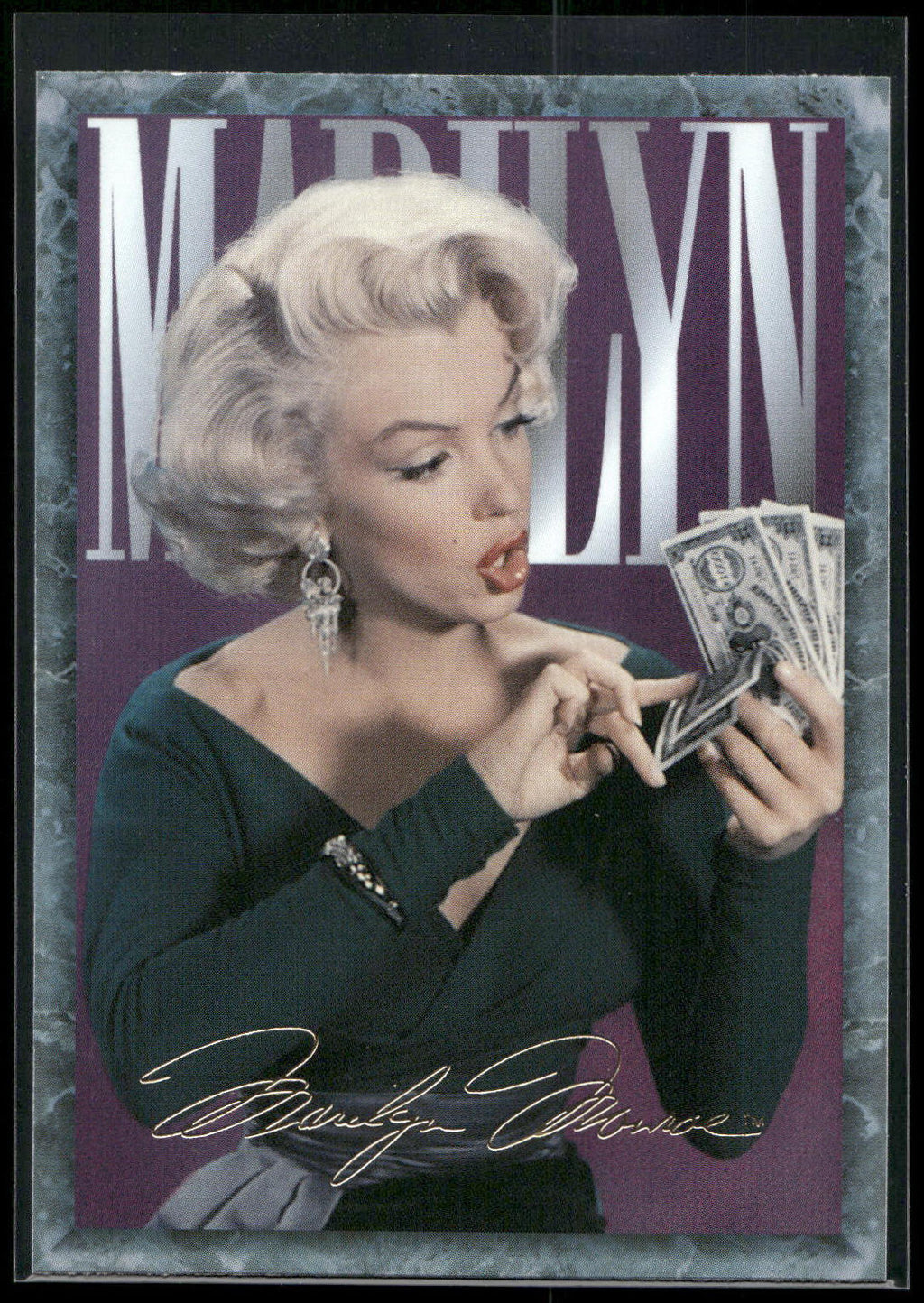 1993 Sports Time Marilyn Monroe #25 A publicity shot from the set of There's No