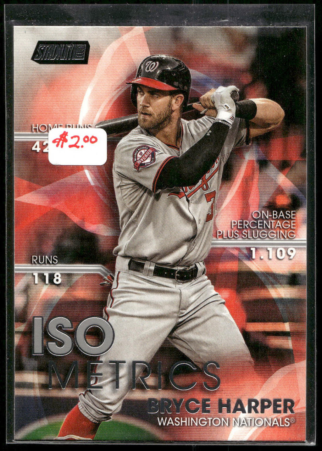 2016 Stadium Club #I-11 Bryce Harper ISOmetrics