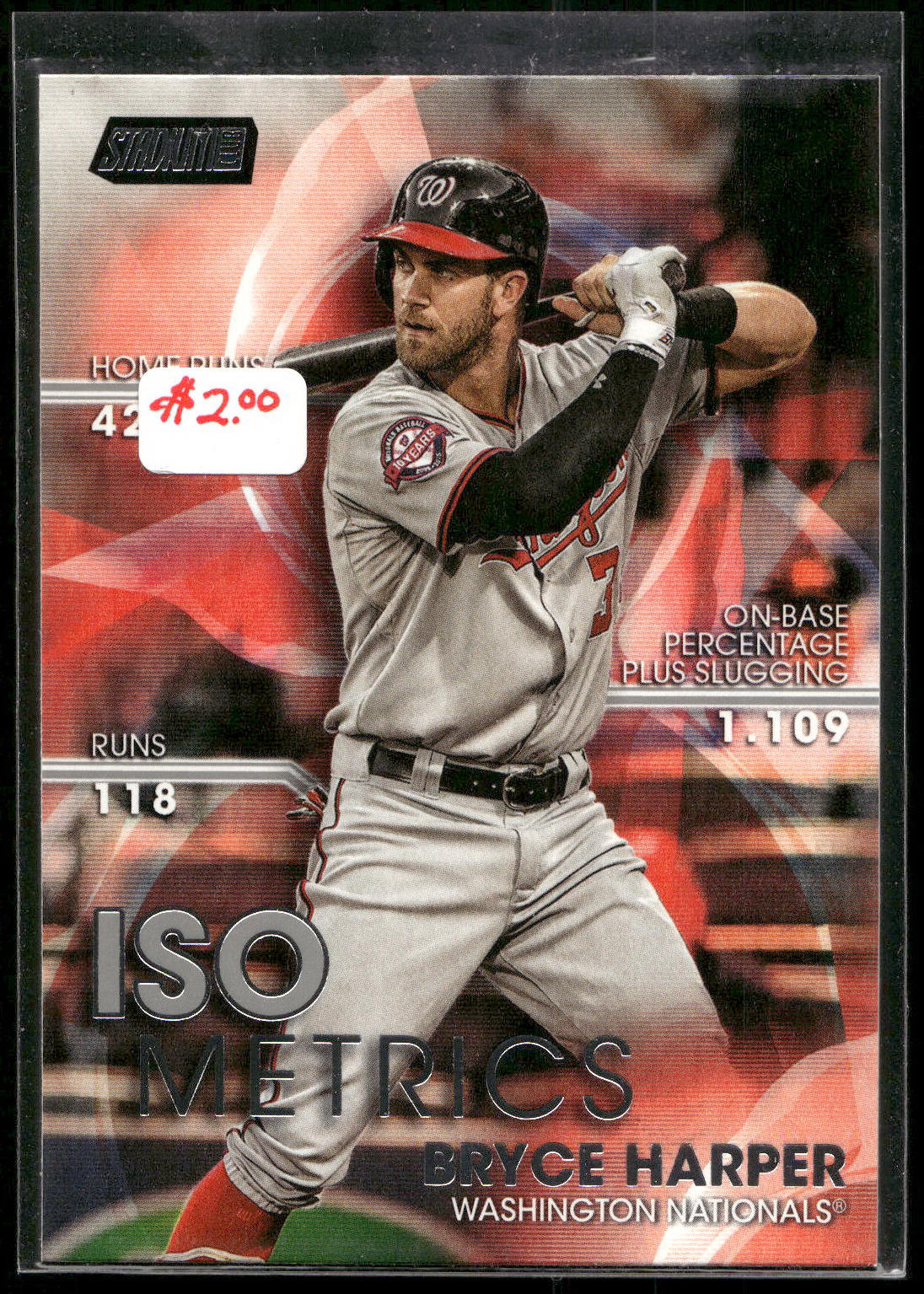 2016 Stadium Club #I-11 Bryce Harper ISOmetrics