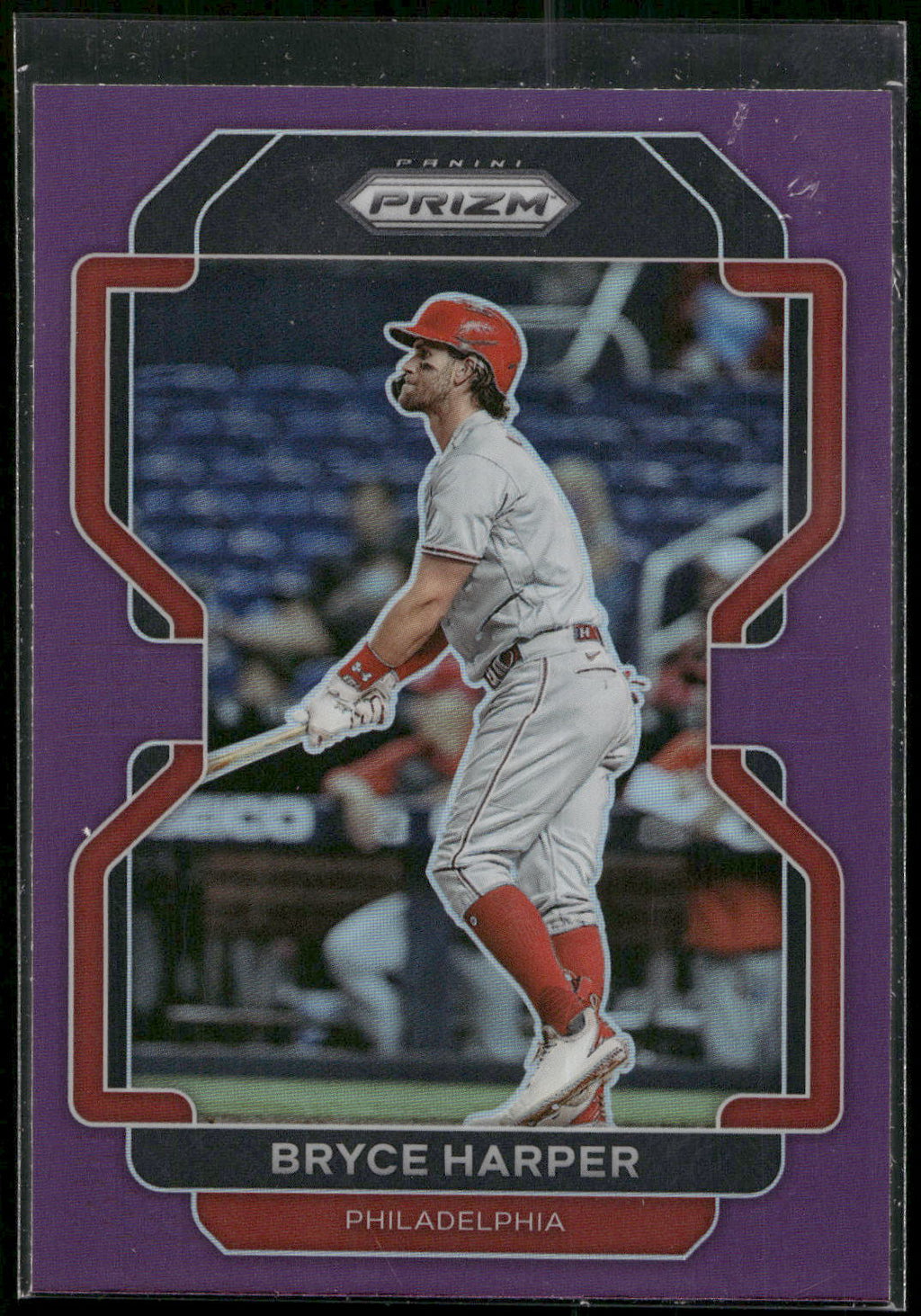 2022 Panini Prizm #6 Bryce Harper Purple Prizm