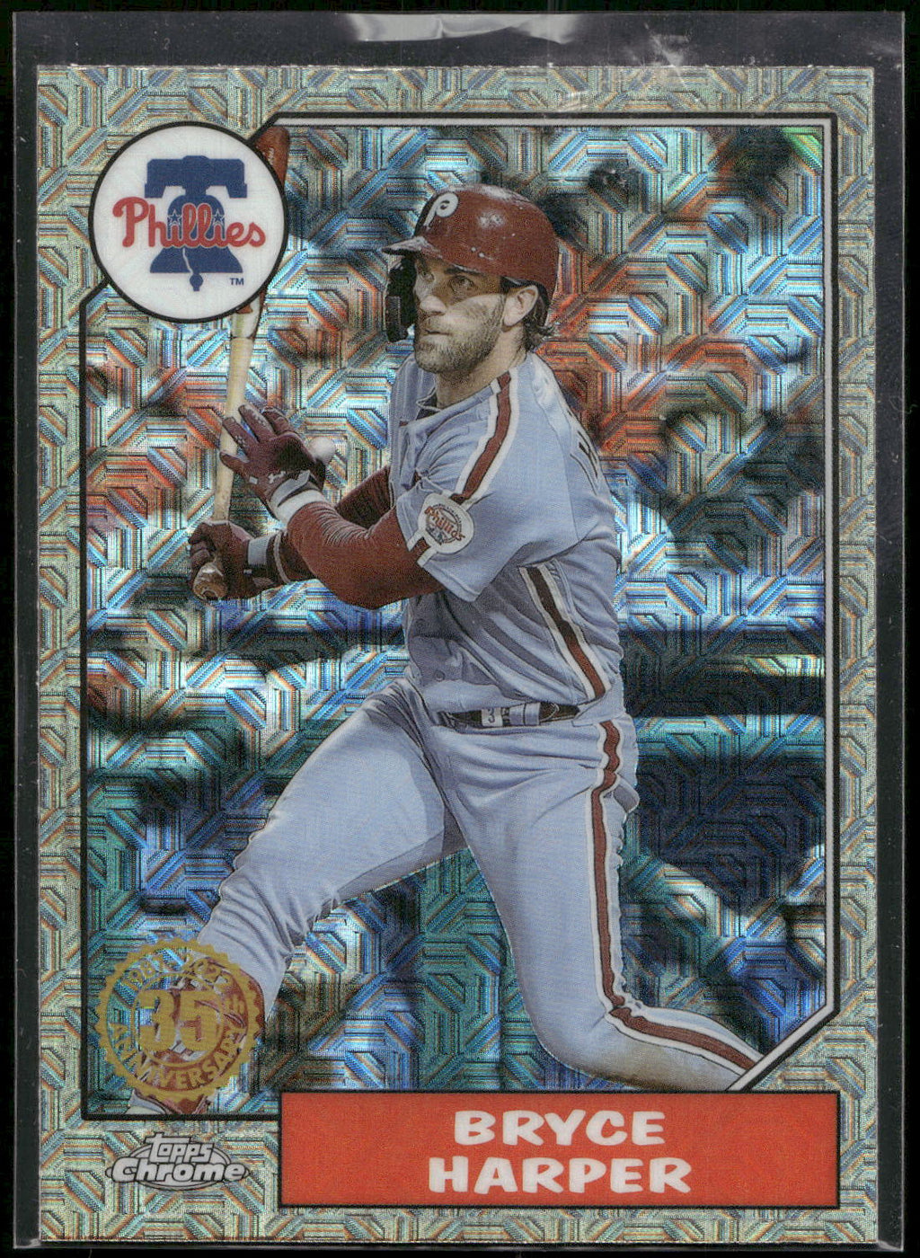 2022 Topps Update #T87C-35 Bryce Harper 1987 Topps Baseball 35th