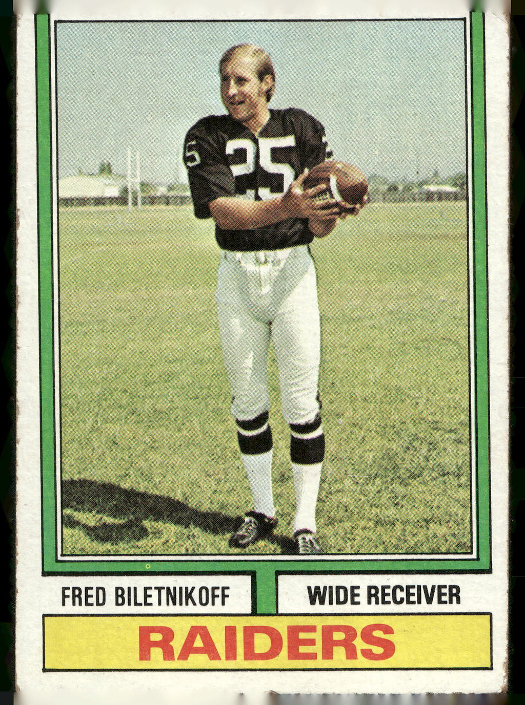 1974 Topps #490 Fred Biletnikoff