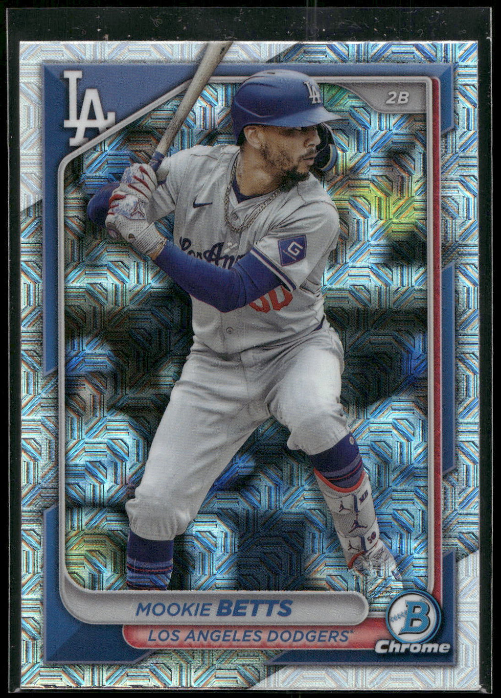 2024 Bowman Chrome #62 Mookie Betts Mojo Refractors