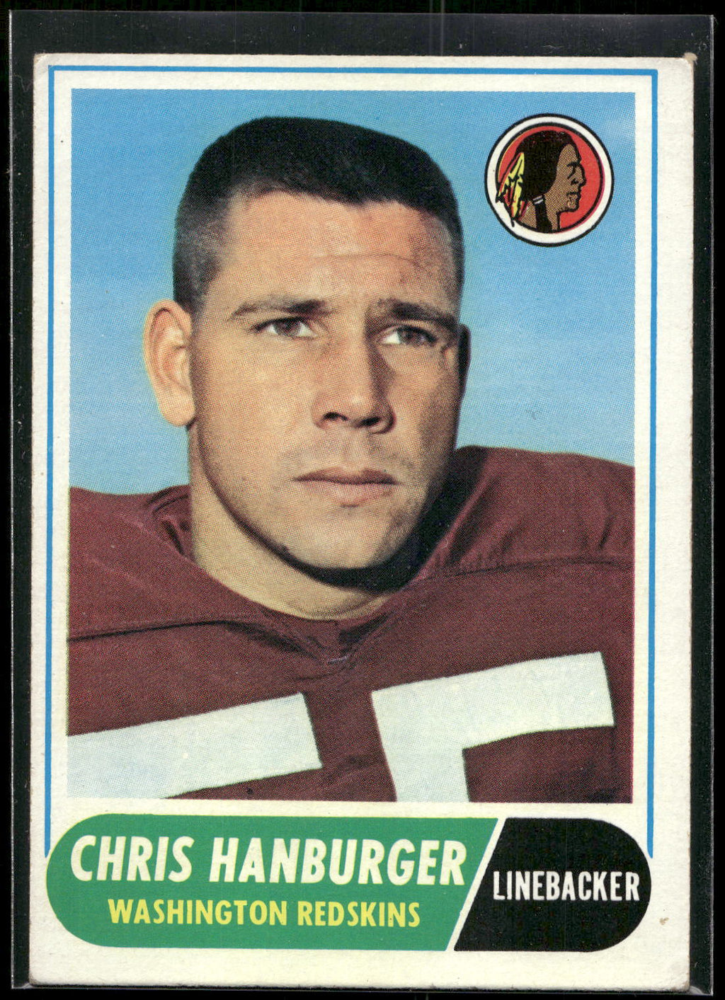1968 Topps #62 Chris Hanburger