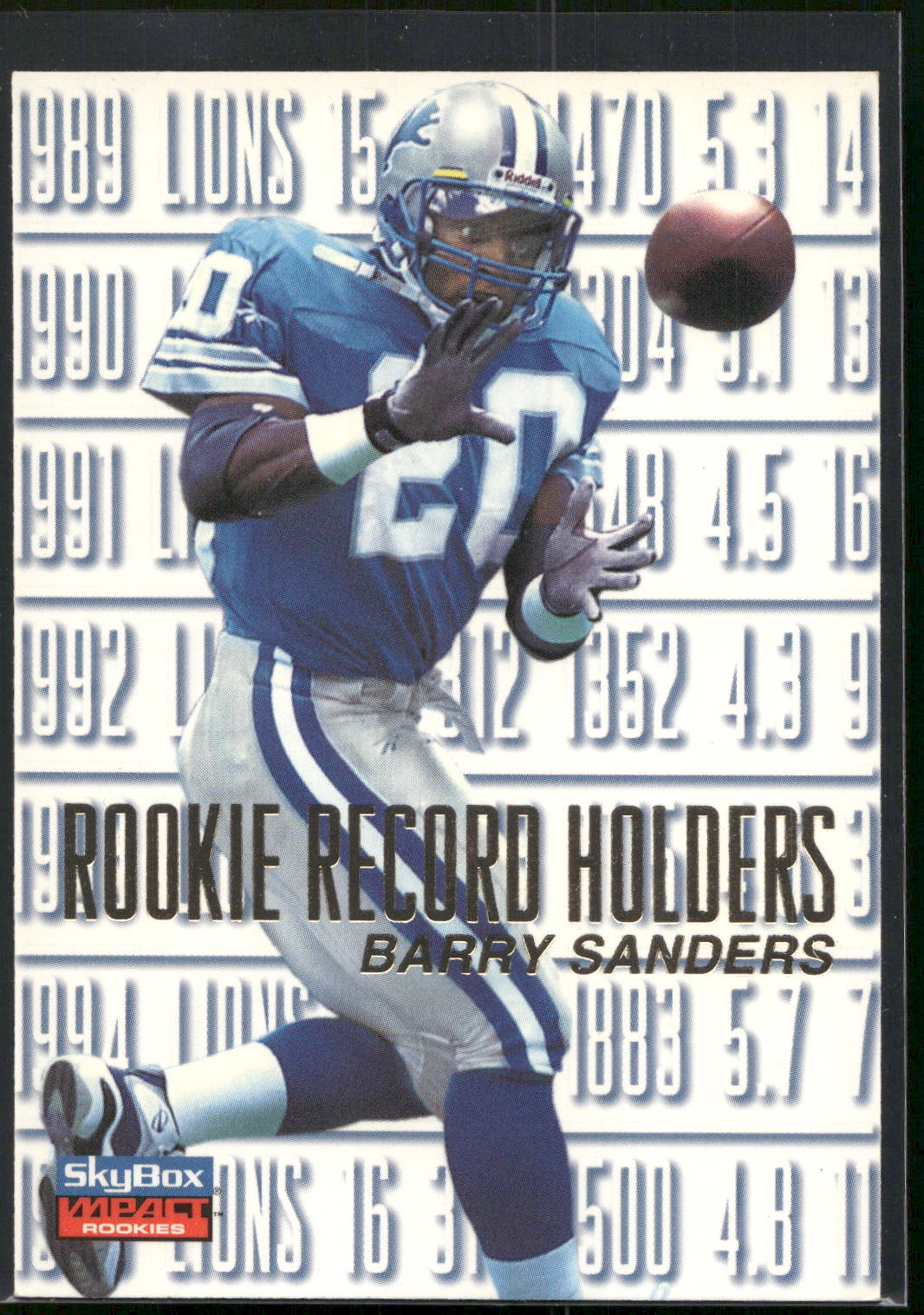 1996 SkyBox Impact Rookies #147 Barry Sanders