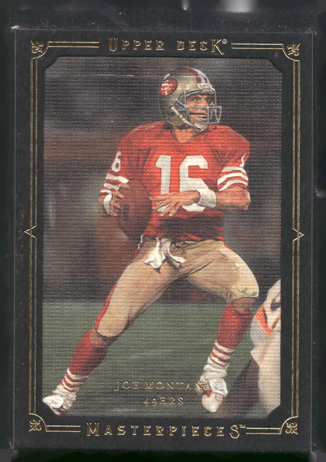 2008 Upper Deck Masterpieces #46 Joe Montana Framed Black
