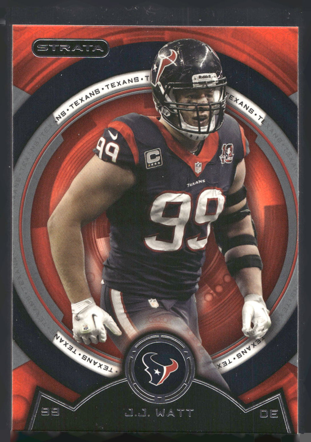 2013 Topps Strata #120 J.J. Watt Topaz Orange