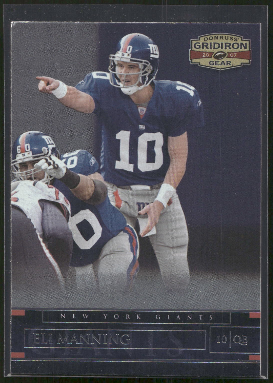 2007 Donruss Gridiron Gear #4 Eli Manning