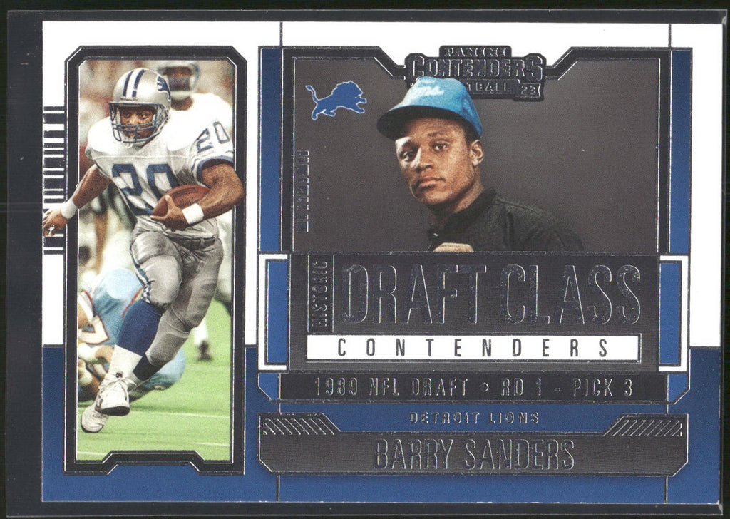 2023 Panini Contenders #HDC-BSA Barry Sanders Historic Draft Class Contenders