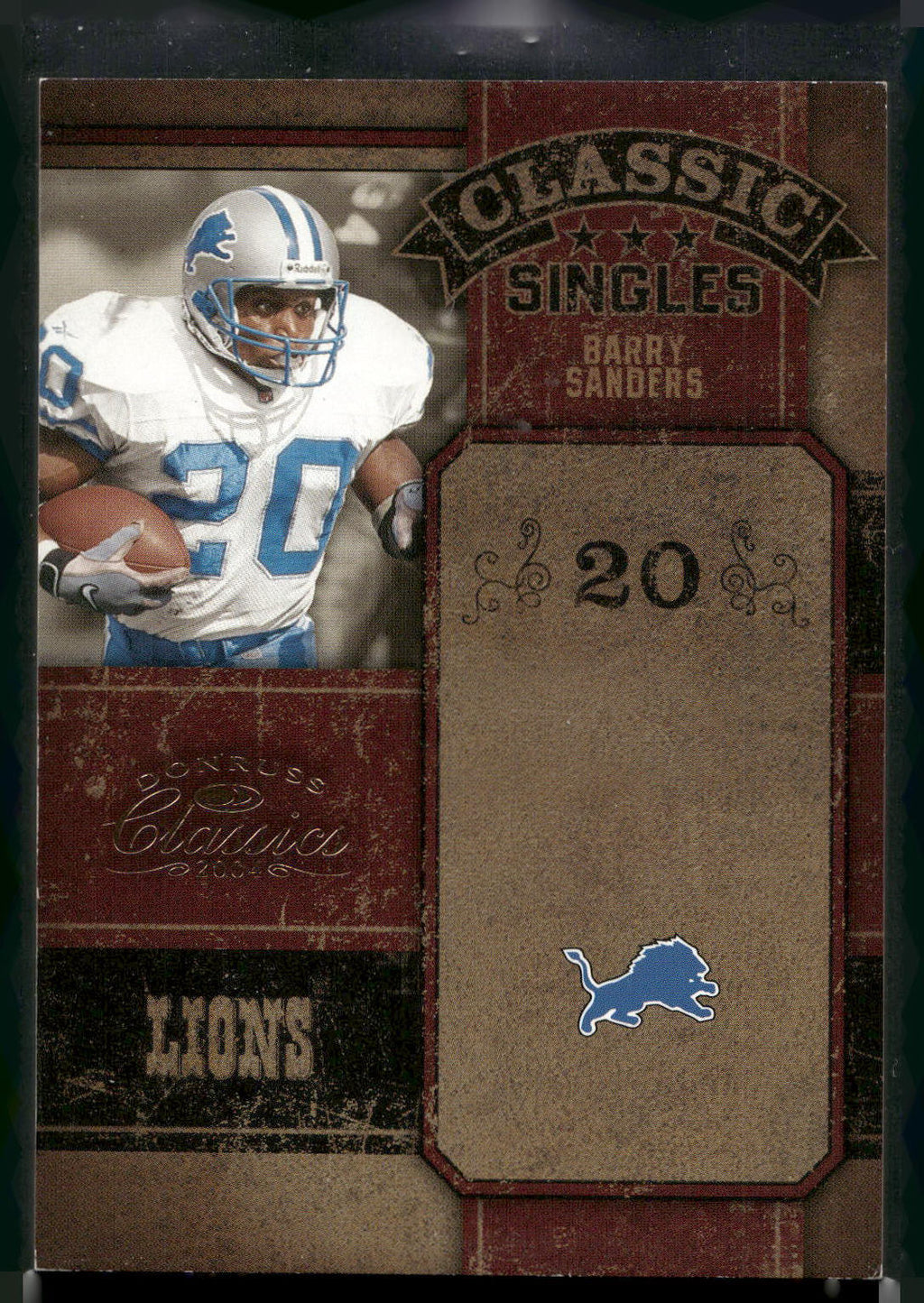 2004 Donruss Classics #CS-1 Barry Sanders Classic Singles/Combos/Triples #/1000