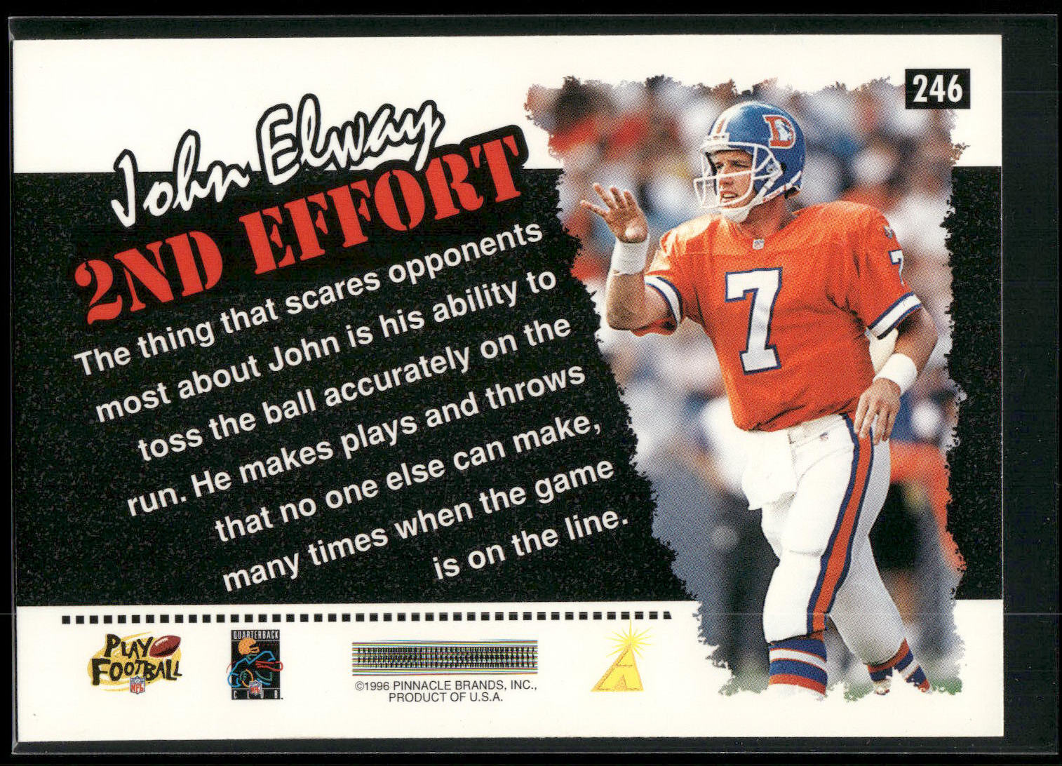 1996 Score #246 John Elway