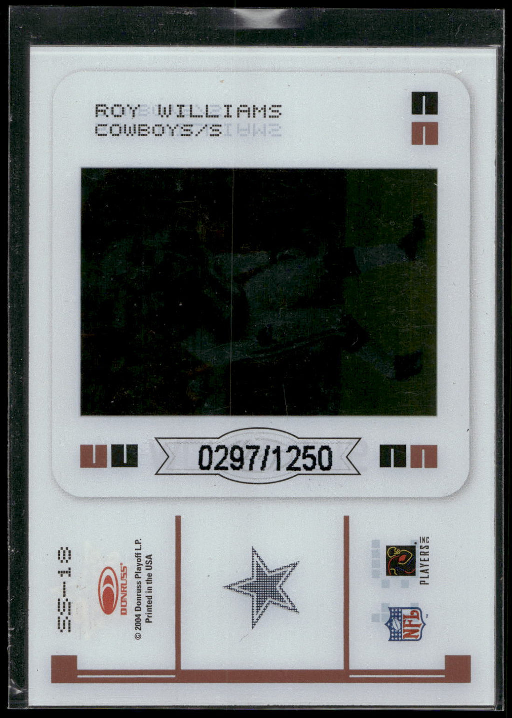 2004 Leaf Rookies & Stars #SS-18 Roy Williams Slideshow Bronze #/1250