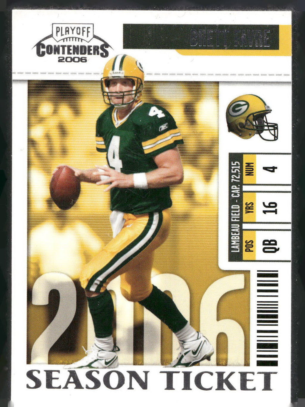 2006 Playoff Contenders #34 Brett Favre