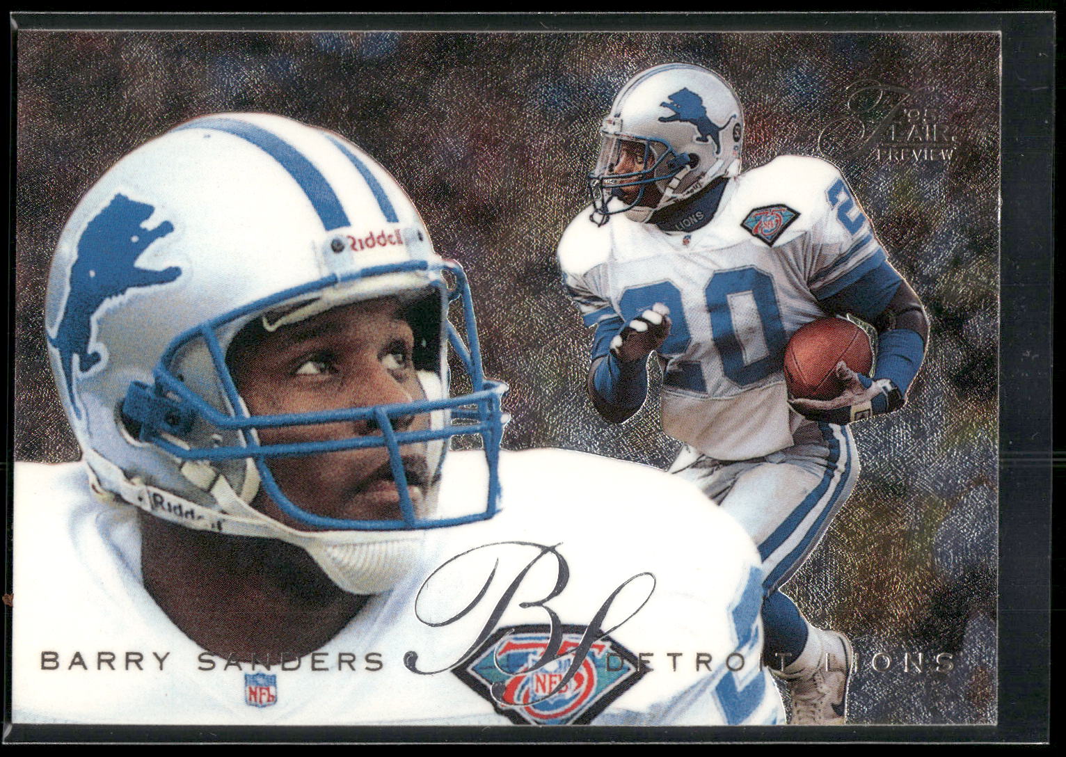 1995 Fleer #10 Barry Sanders Flair Preview