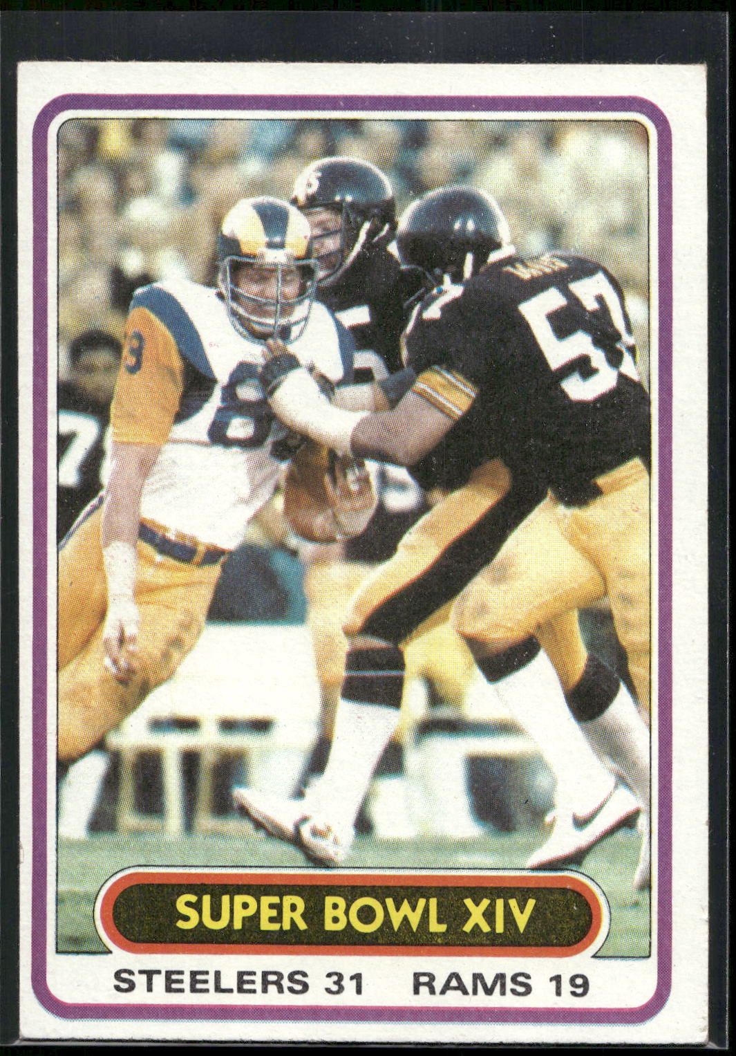 1980 Topps #494 Super Bowl XIV SBXIV