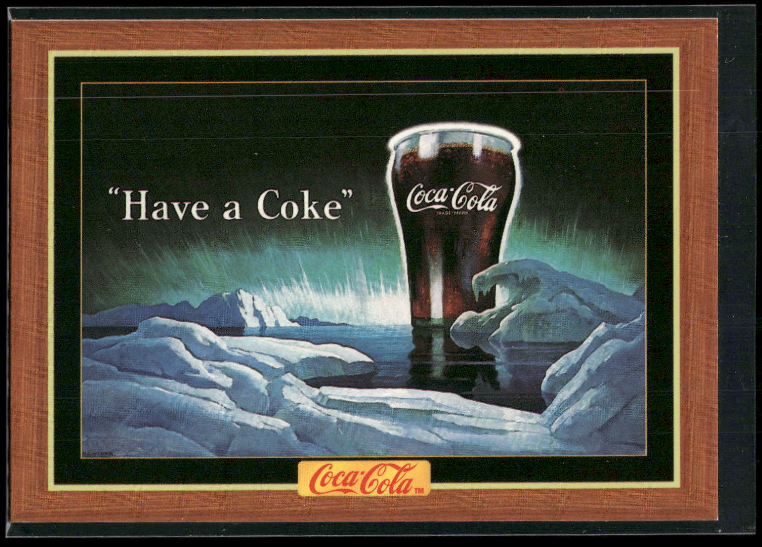 1995 Collect-A-Card Coca-Cola Collection Series 4 #367 Arctic scene, Wyeth