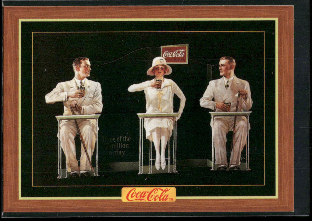 1995 Collect-A-Card Coca-Cola Collection Series 4 #347 Window display, Mizen