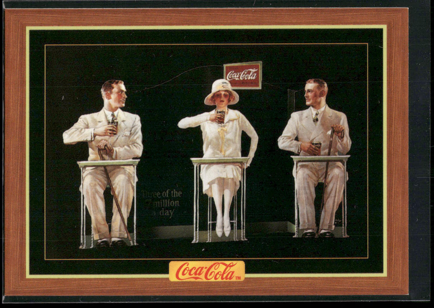 1995 Collect-A-Card Coca-Cola Collection Series 4 #347 Window display, Mizen