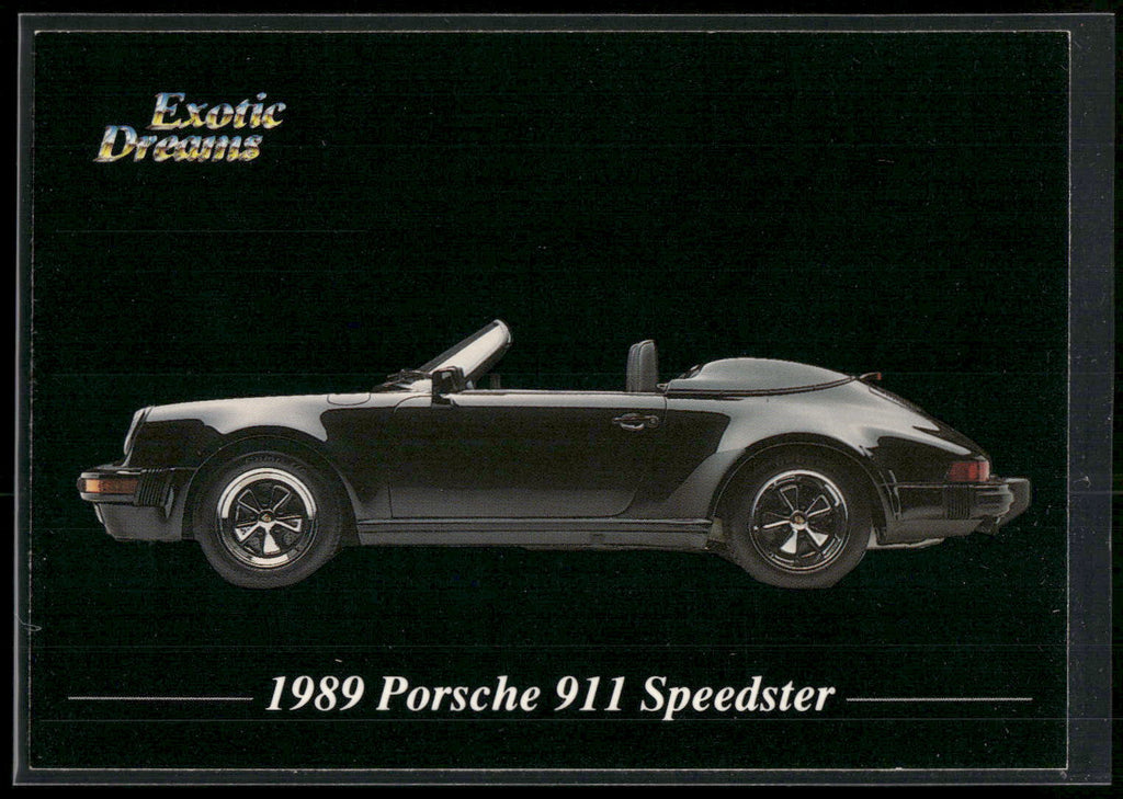 1992 All Sports Marketing Exotic Dreams #9 1989 Porsche 911 Speedster