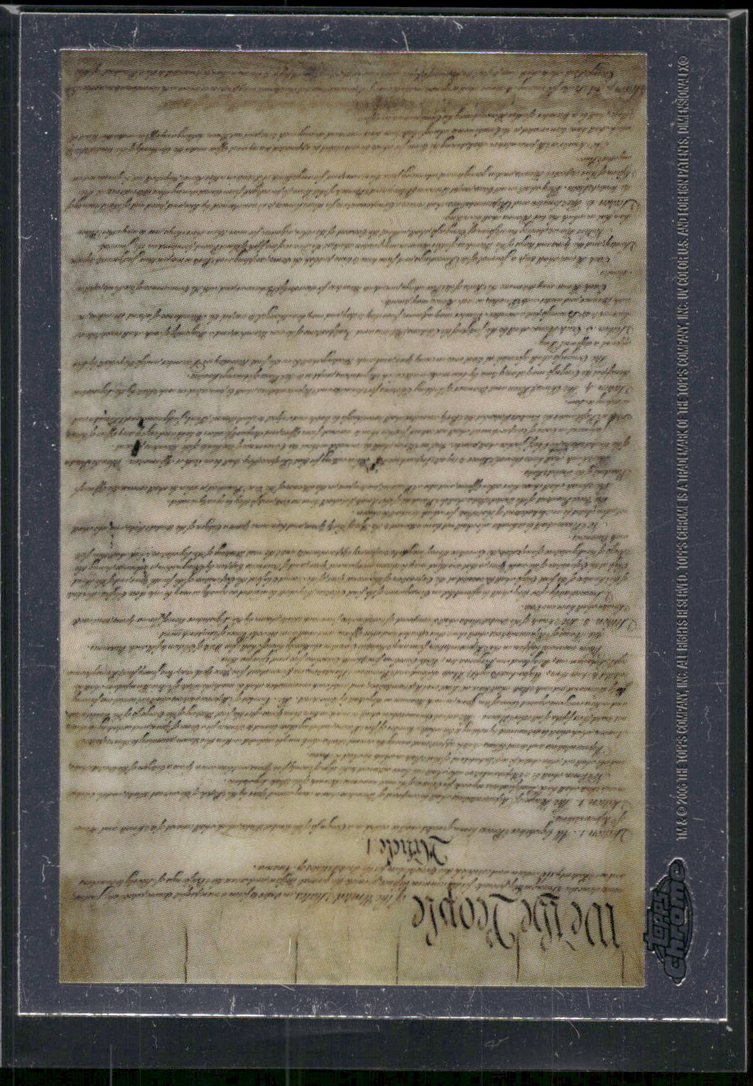 2006 Topps Chrome #HDR1 United States Constitution United States Constitution