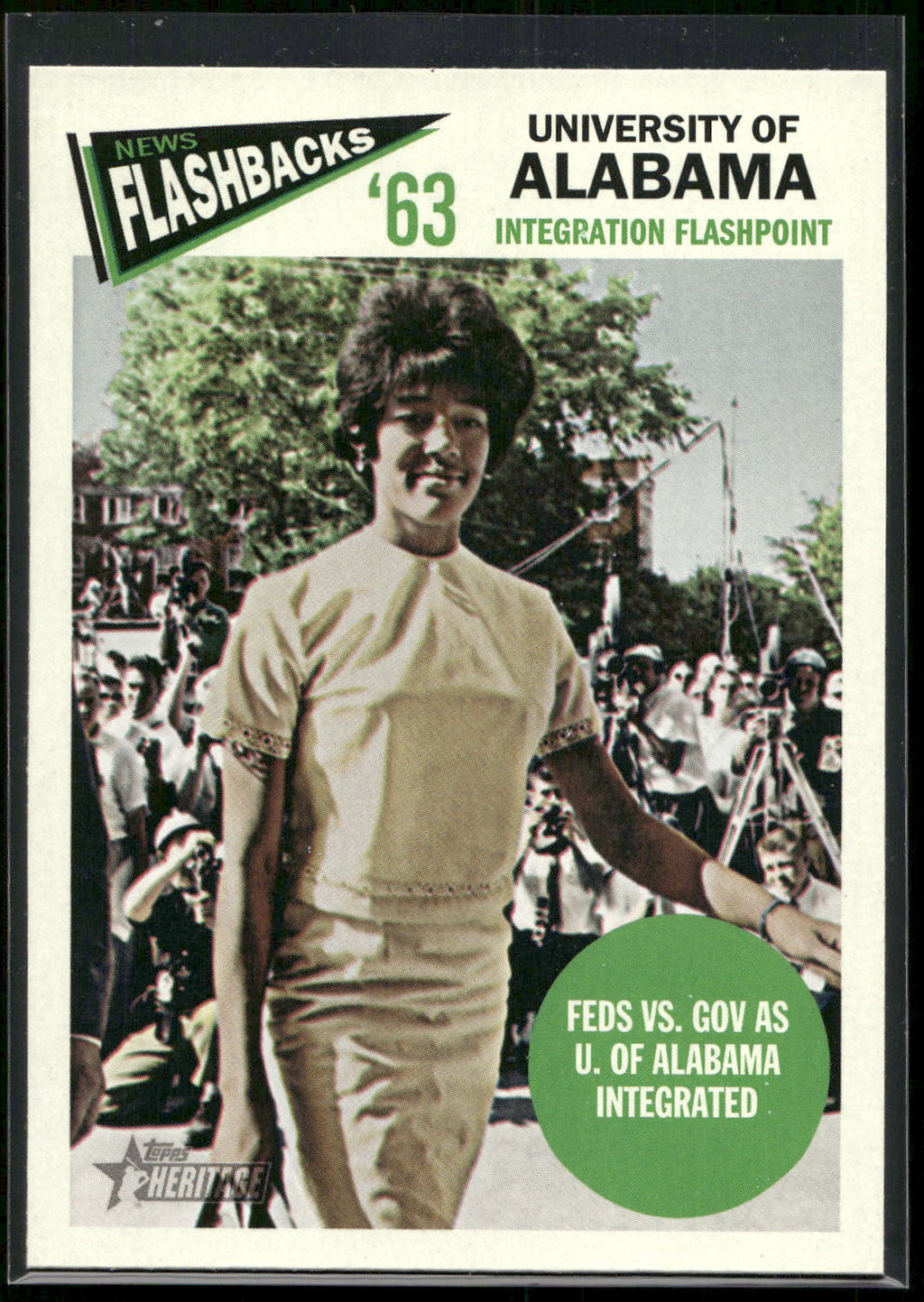 2012 Topps Heritage #NF-UA University of Alabama News Flashbacks