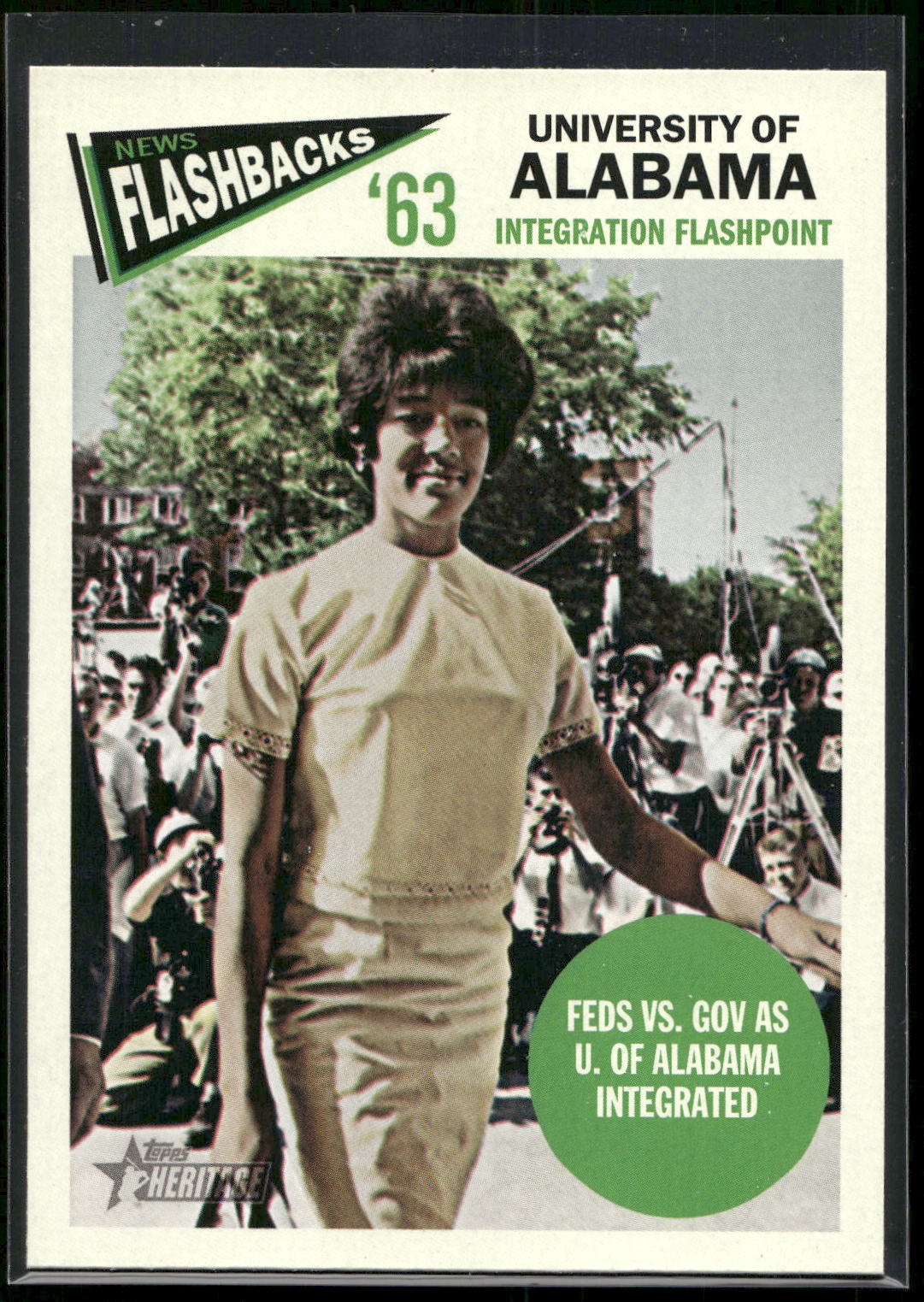 2012 Topps Heritage #NF-UA University of Alabama News Flashbacks