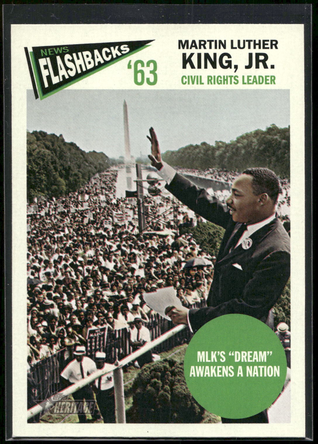 2012 Topps Heritage #NF-MK Martin Luther King Jr. News Flashbacks
