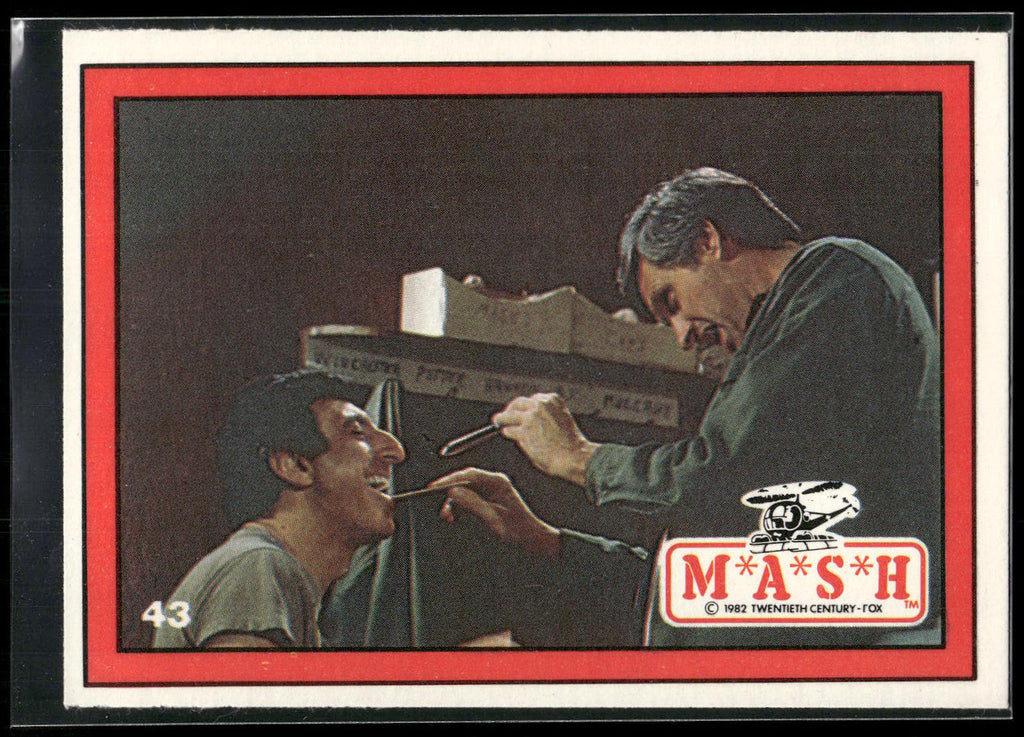 1982 Donruss M*A*S*H #43 Klinger gets a physical
