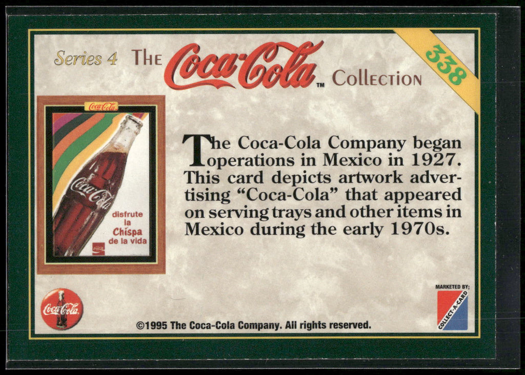 1995 Collect-A-Card Coca-Cola Collection Series 4 #338 Chispa de la vida