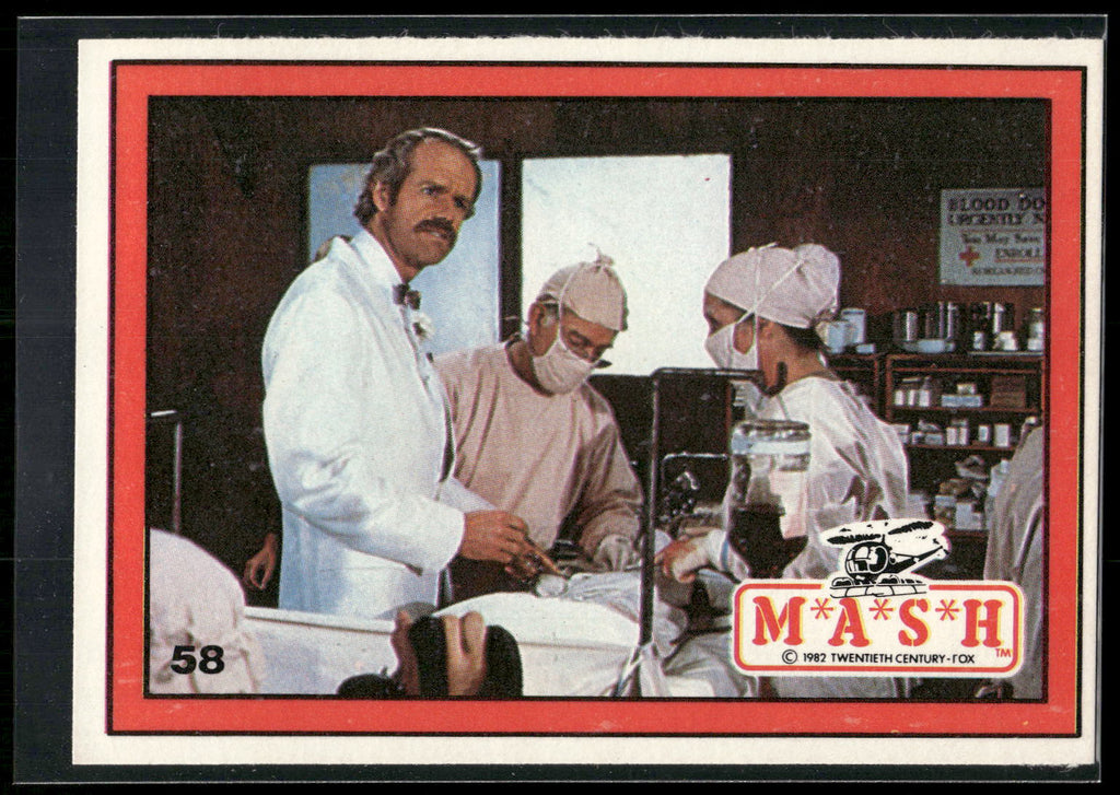 1982 Donruss M*A*S*H #58 BJ & Colonel Potter in