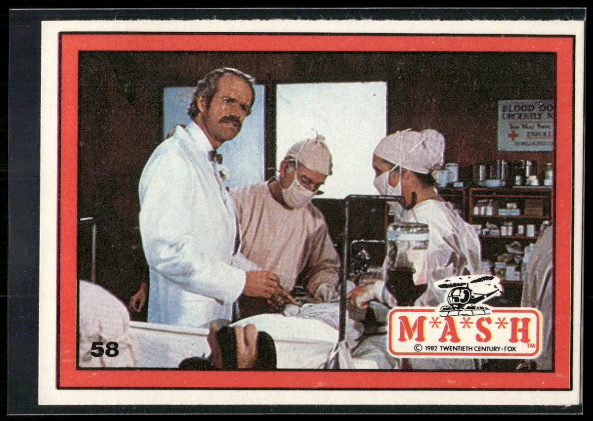 1982 Donruss M*A*S*H #58 BJ & Colonel Potter in