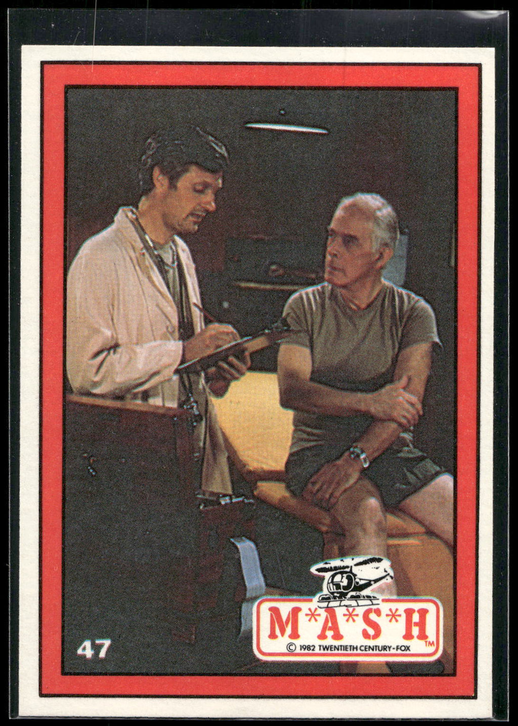 1982 Donruss M*A*S*H #47 Colonel Potter gets a physical